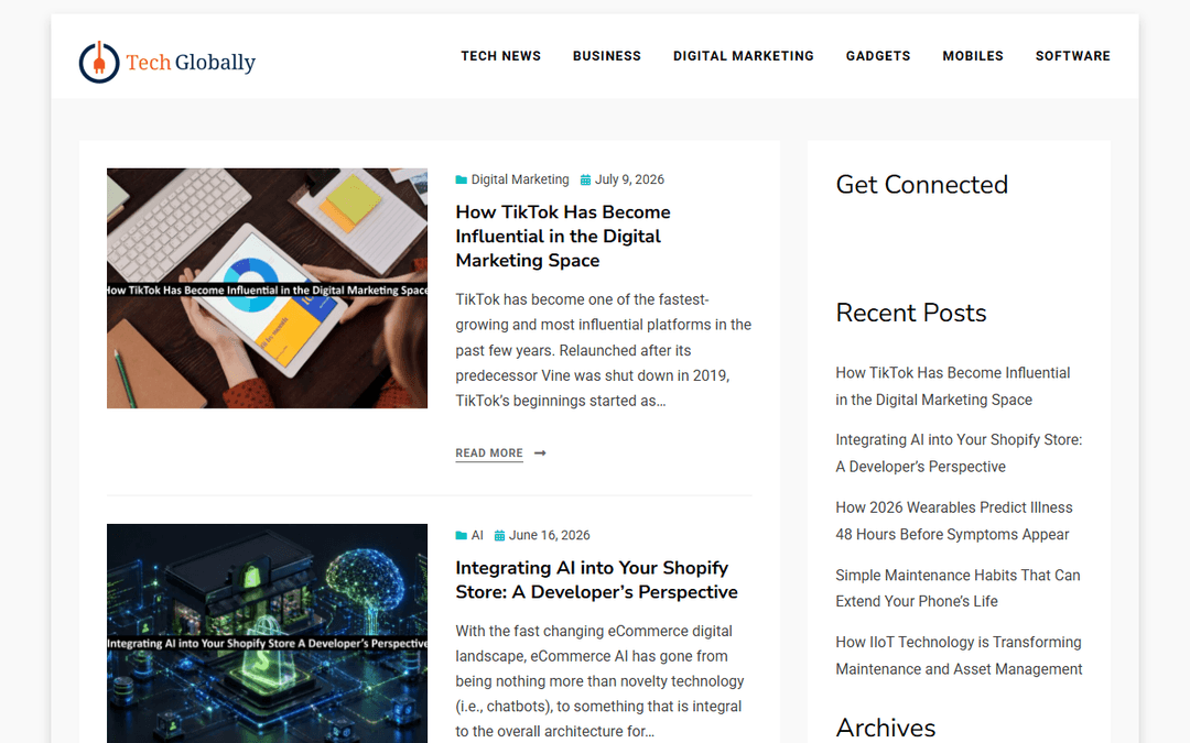 techglobally.com publisher screenshot