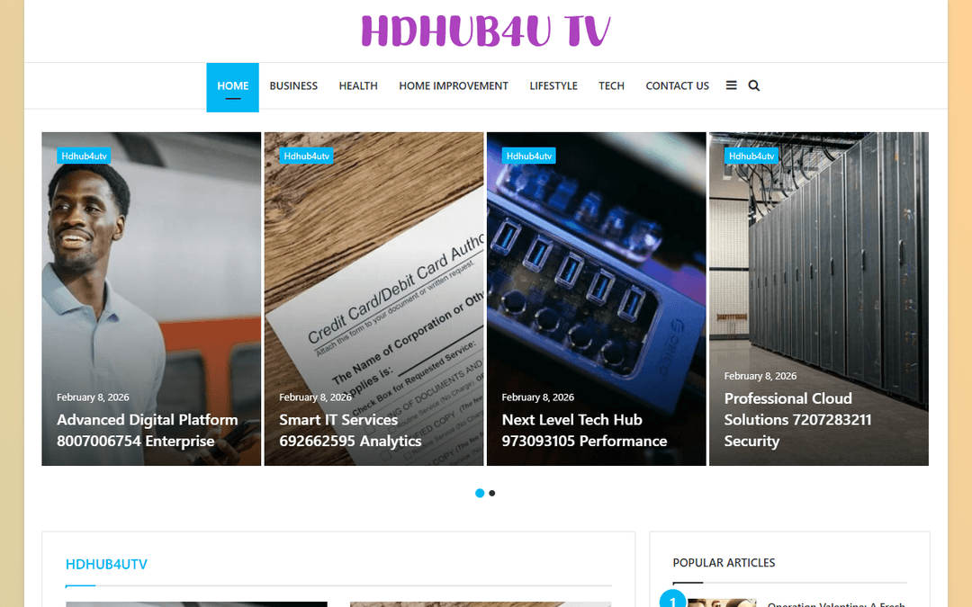 hdhub4utv.net publisher screenshot