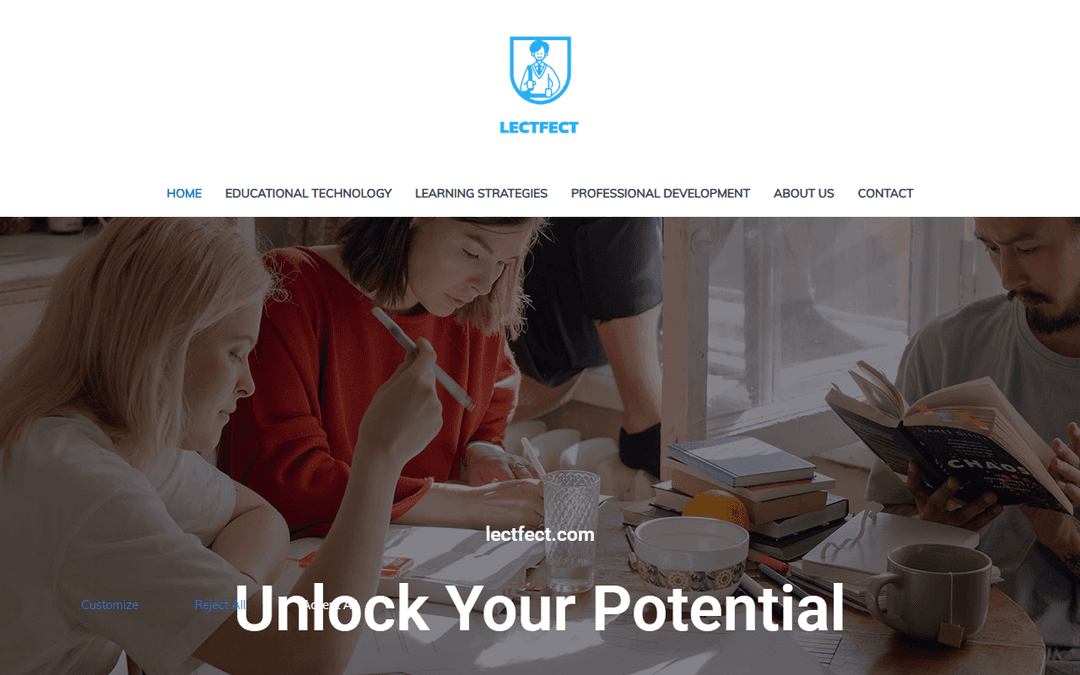 lectfect.com publisher screenshot