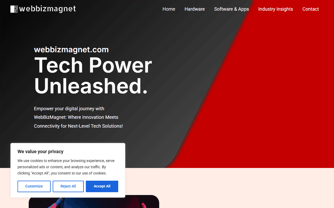 webbizmagnet.com publisher screenshot