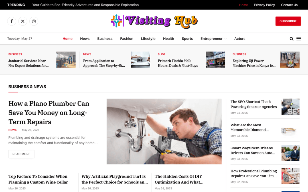 visitinghub.com publisher screenshot