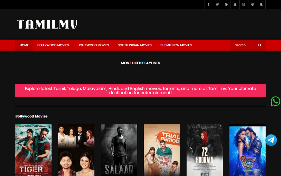 tamilmv.com.in publisher screenshot