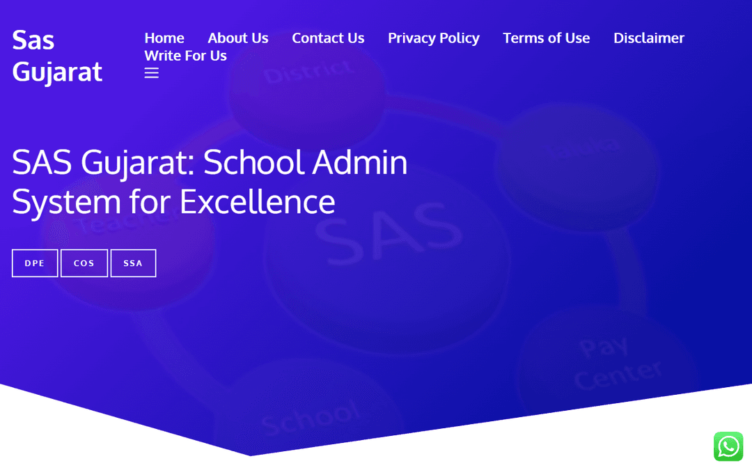 sasgujarat.com publisher screenshot