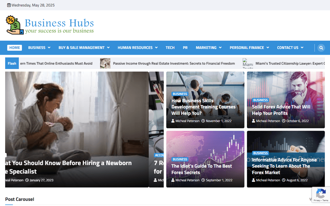 businesshubs.org publisher screenshot