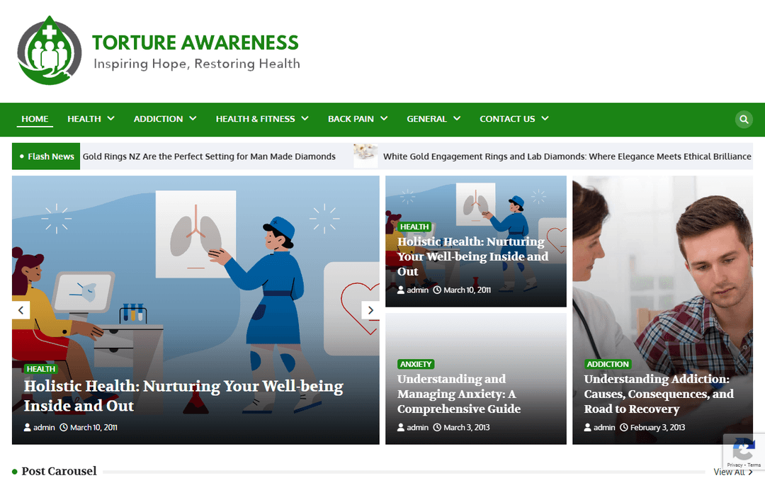 tortureawareness.org publisher screenshot
