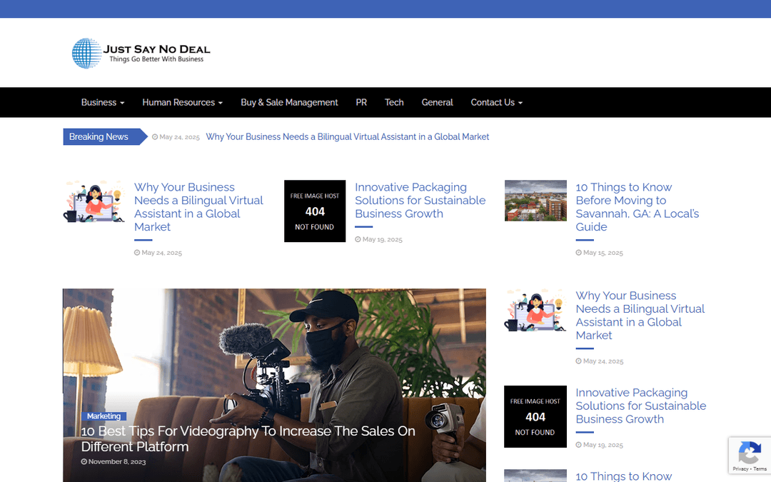 justsaynodeal.com publisher screenshot
