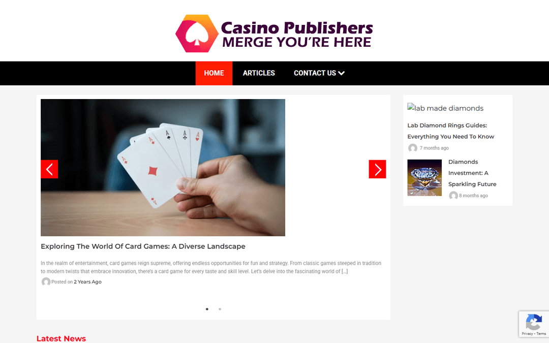 casinopublishers.com publisher screenshot