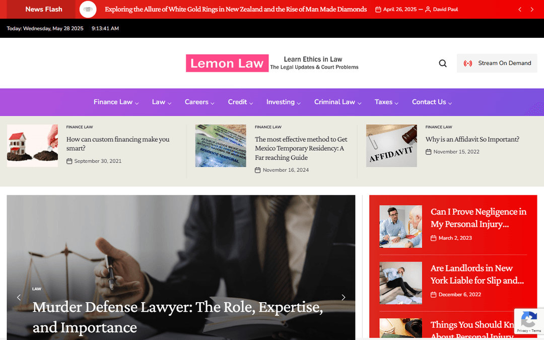 lemon-law.org publisher screenshot