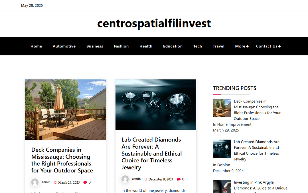 centrospatialfilinvest.com publisher screenshot