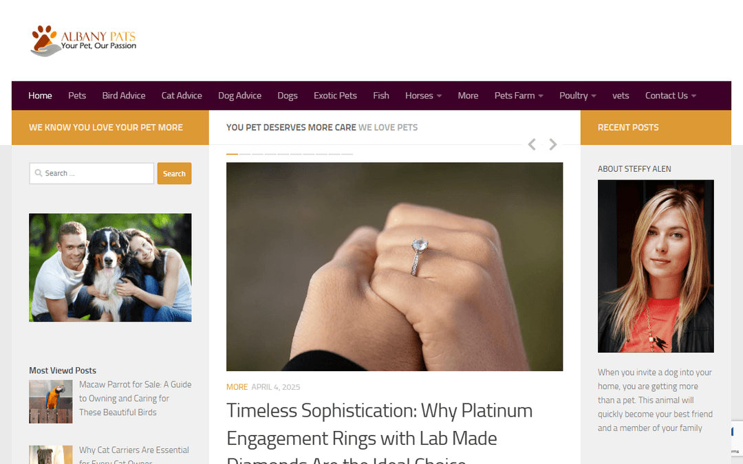 albanypats.com publisher screenshot