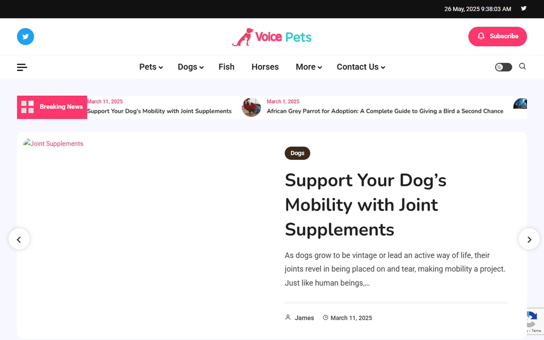 voicepets.com publisher screenshot