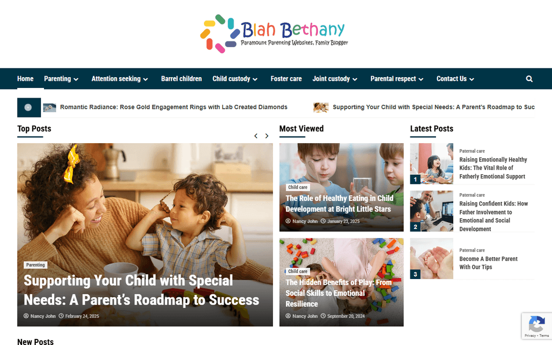 blahbethany.com publisher screenshot