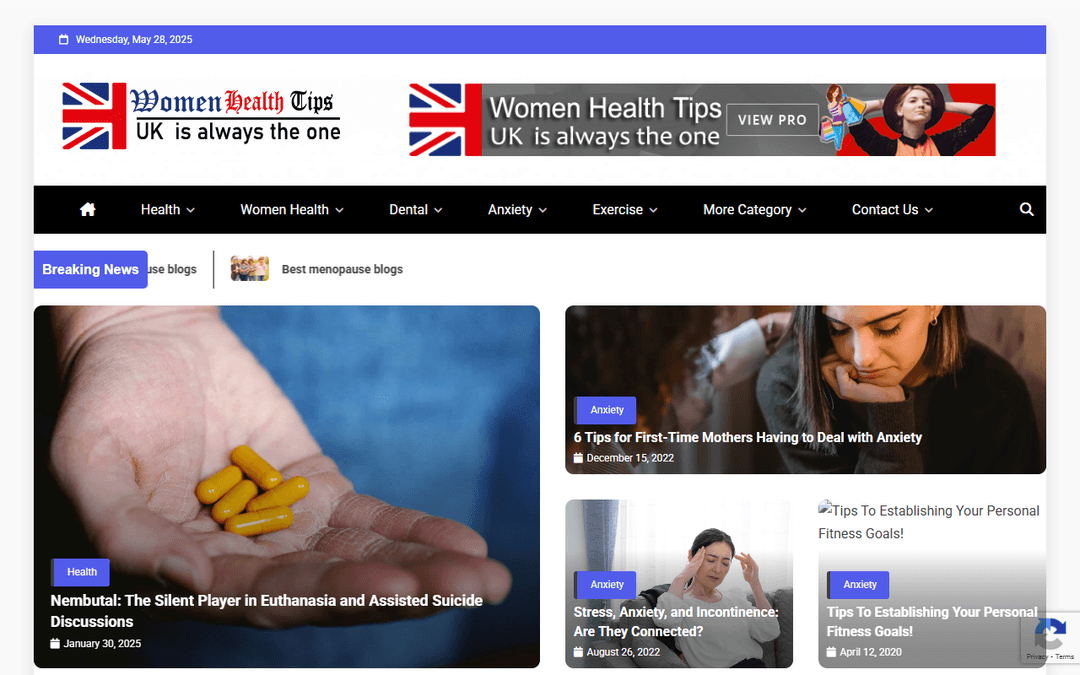 womenhealthtips.co.uk publisher screenshot