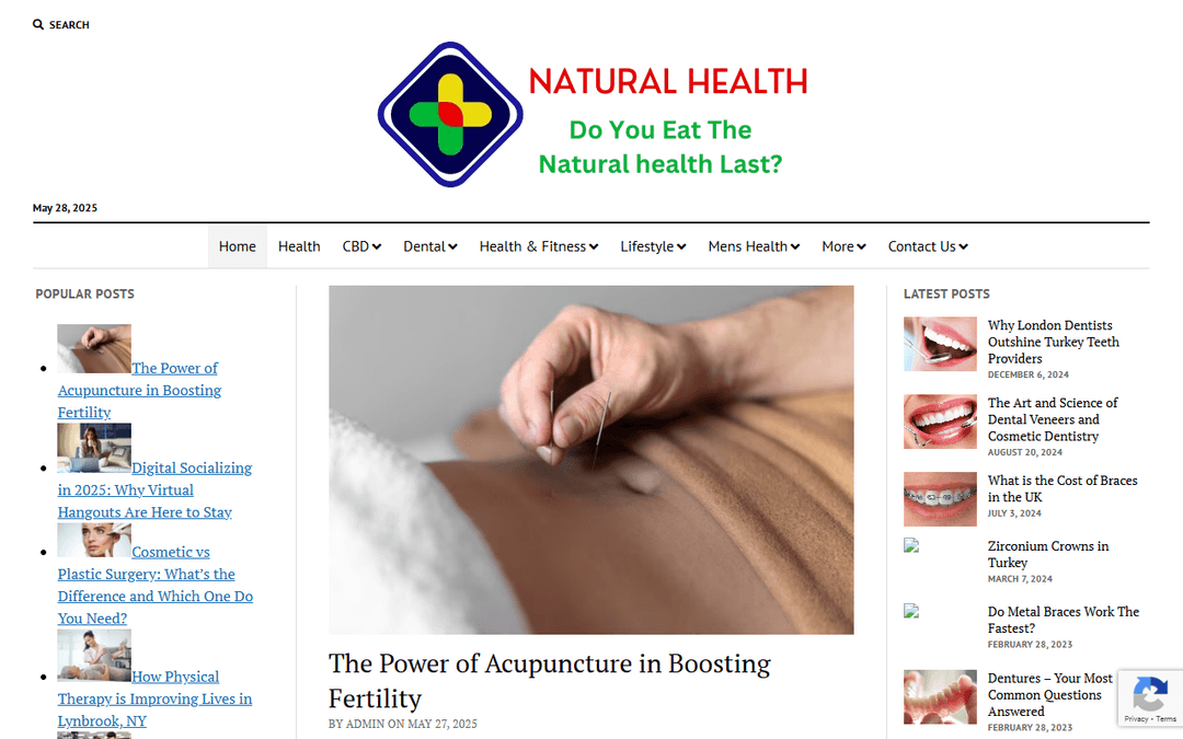 natural-health.co.uk publisher screenshot