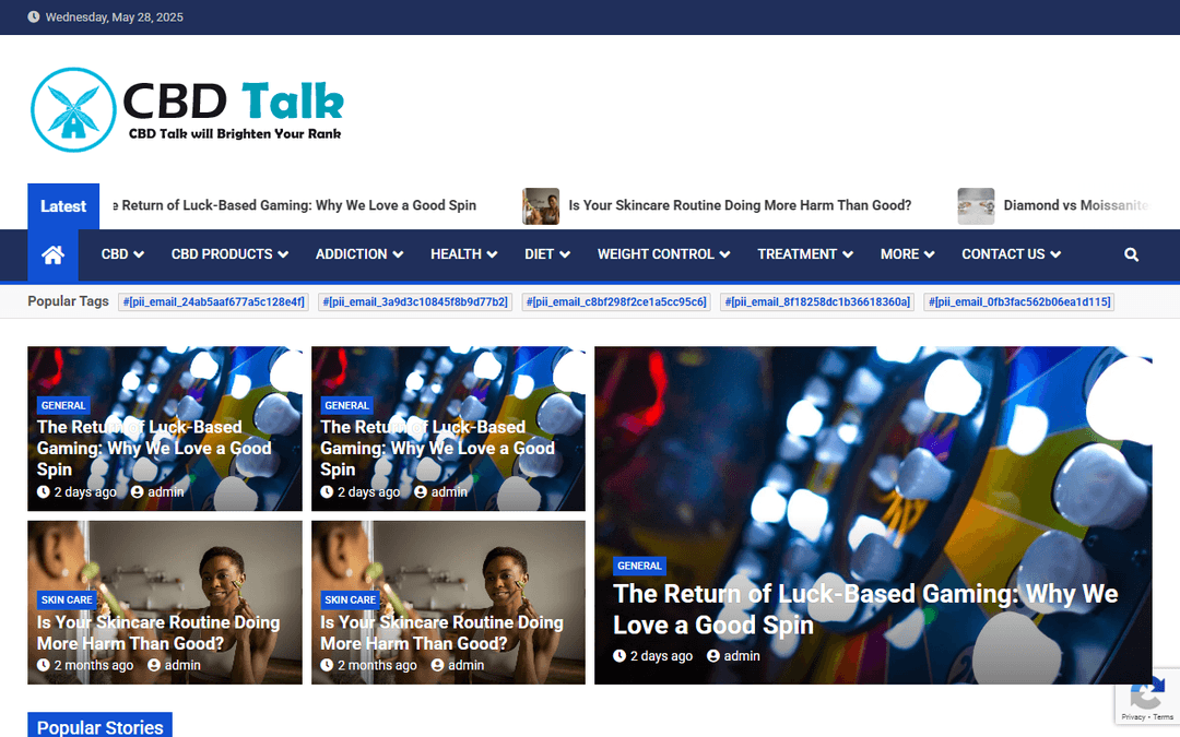 cbdtalk.co.uk publisher screenshot