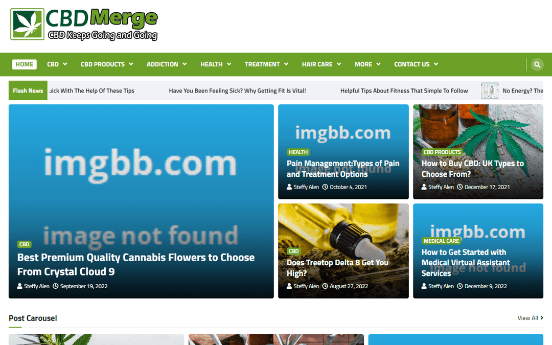 cbdmerge.com publisher screenshot