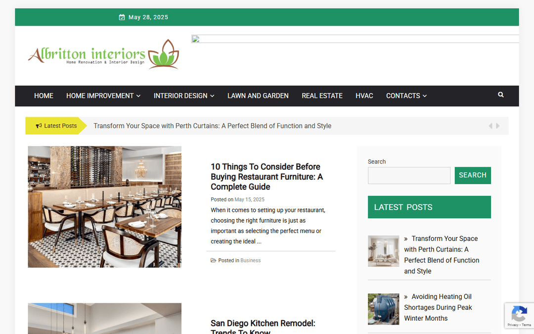 albritton-interiors.com publisher screenshot