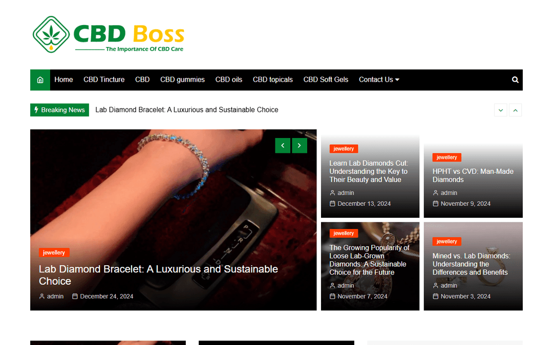 cbdboss.us publisher screenshot