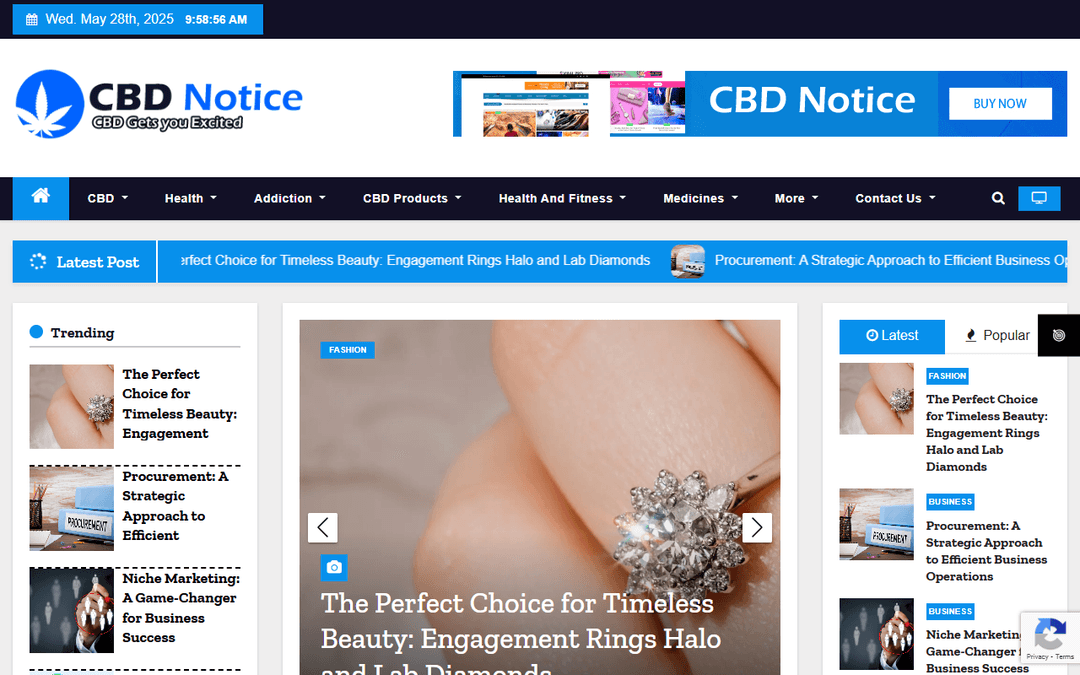 cbdnotice.com publisher screenshot