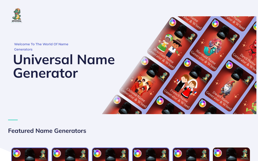 universalnamegenerator.com publisher screenshot