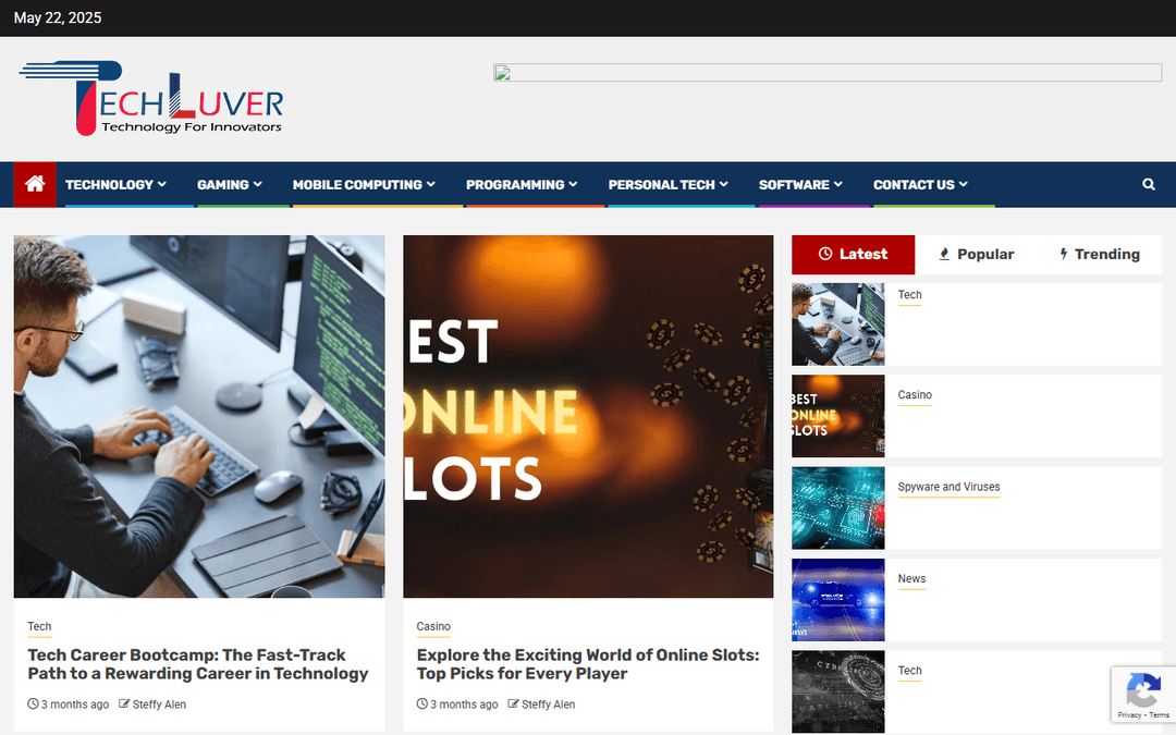techluver.com publisher screenshot