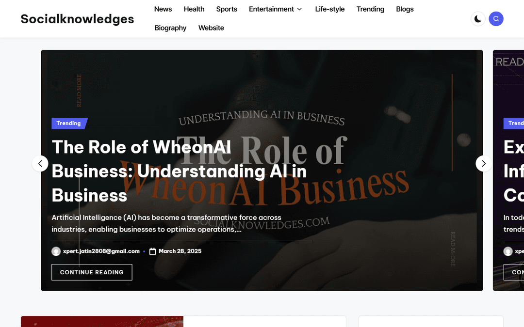 socialknowledges.com publisher screenshot