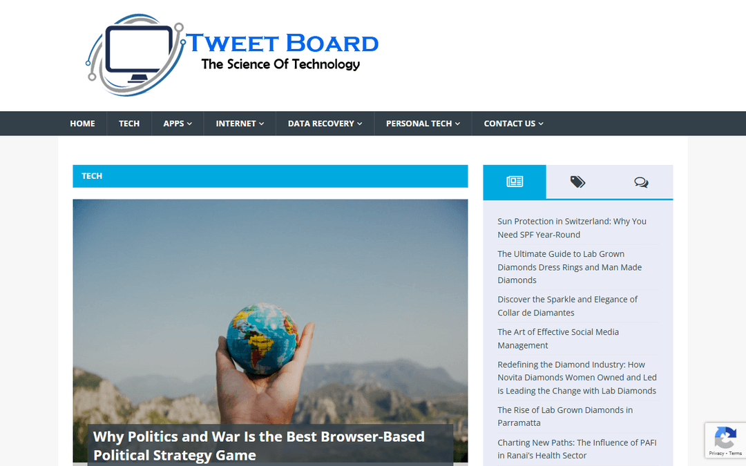 tweetboard.me publisher screenshot