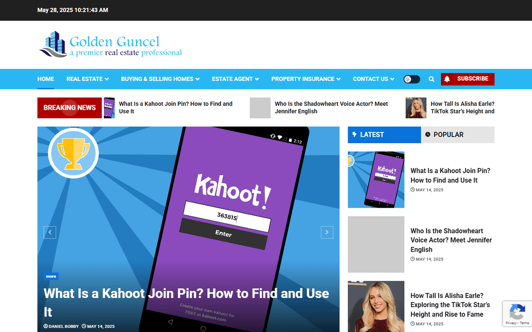 goldenguncel.com publisher screenshot