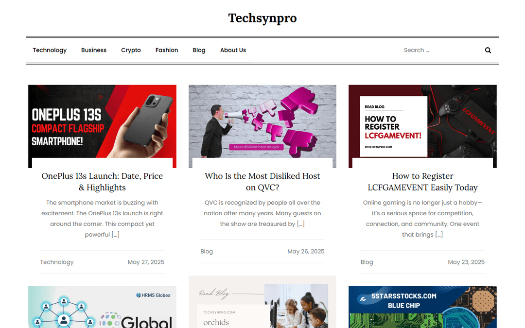 techsynpro.com publisher screenshot