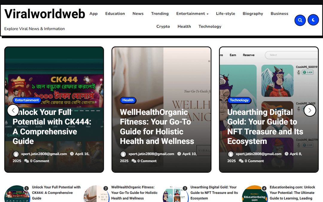 viralworldweb.com publisher screenshot