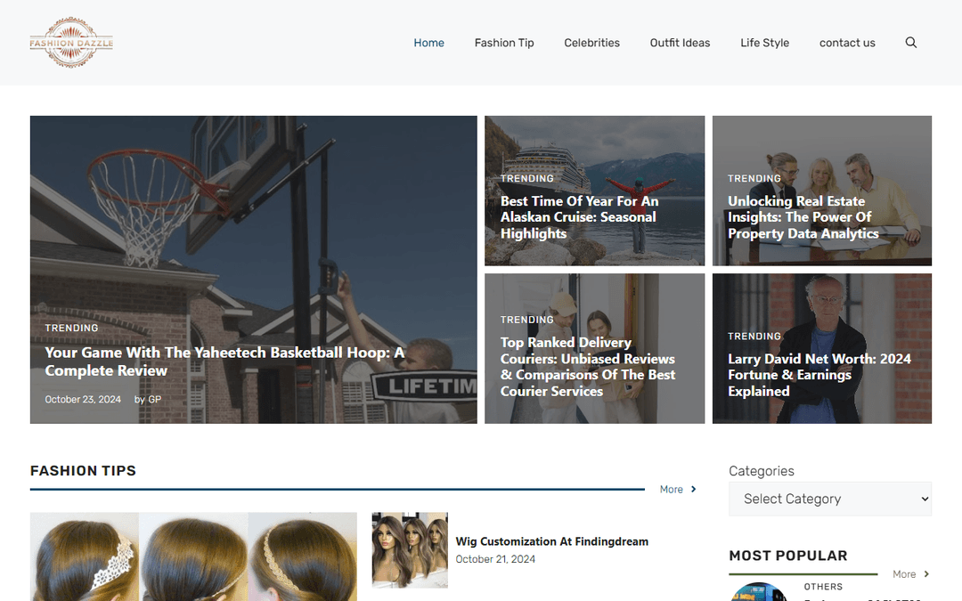 fashionsdazzle.com publisher screenshot