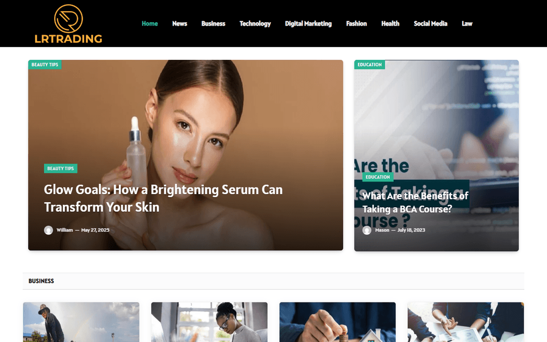 lrtrading.biz publisher screenshot