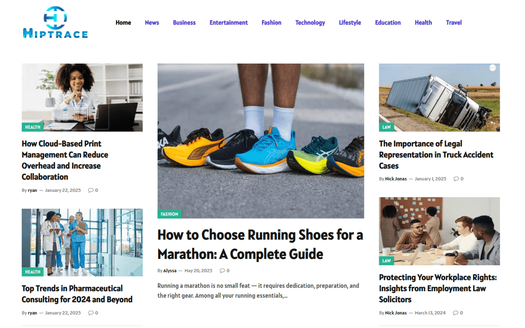 hiptrace.com publisher screenshot