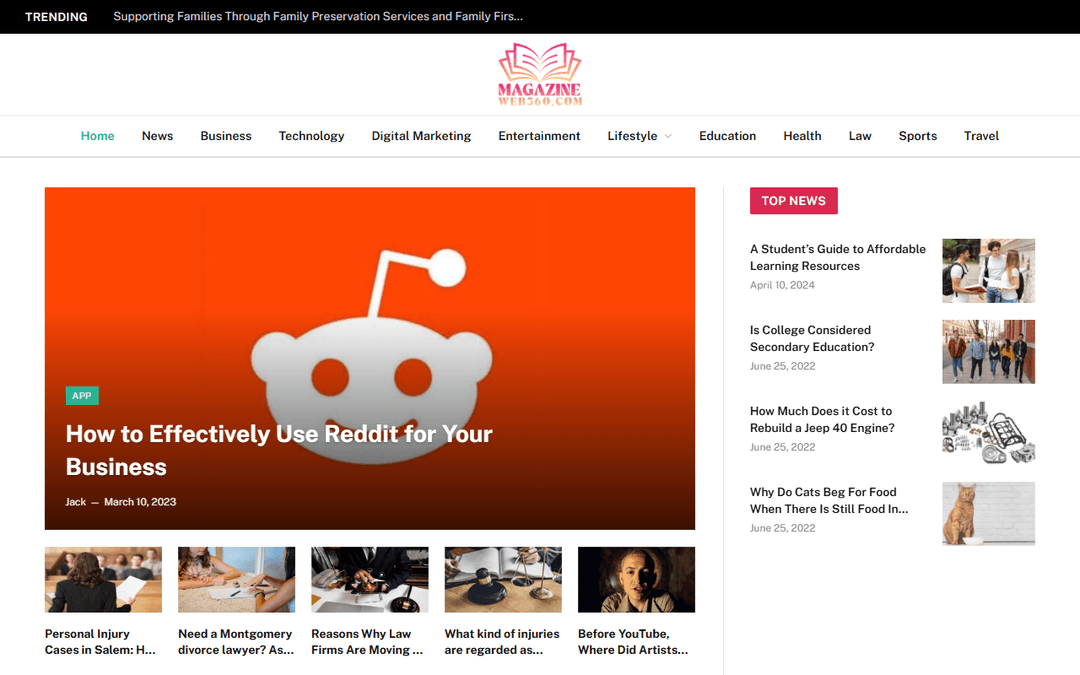 magazineweb360.com publisher screenshot