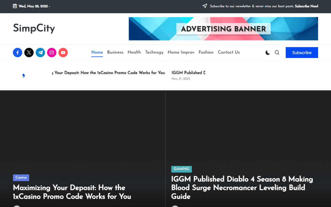 simpcity.org.uk publisher screenshot