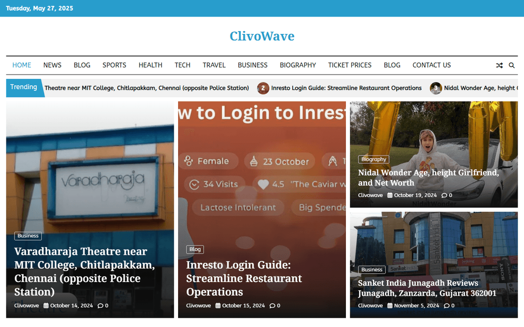 clivowave.com publisher screenshot