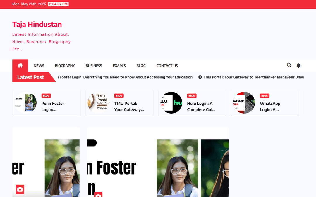 tajahindustan.com publisher screenshot