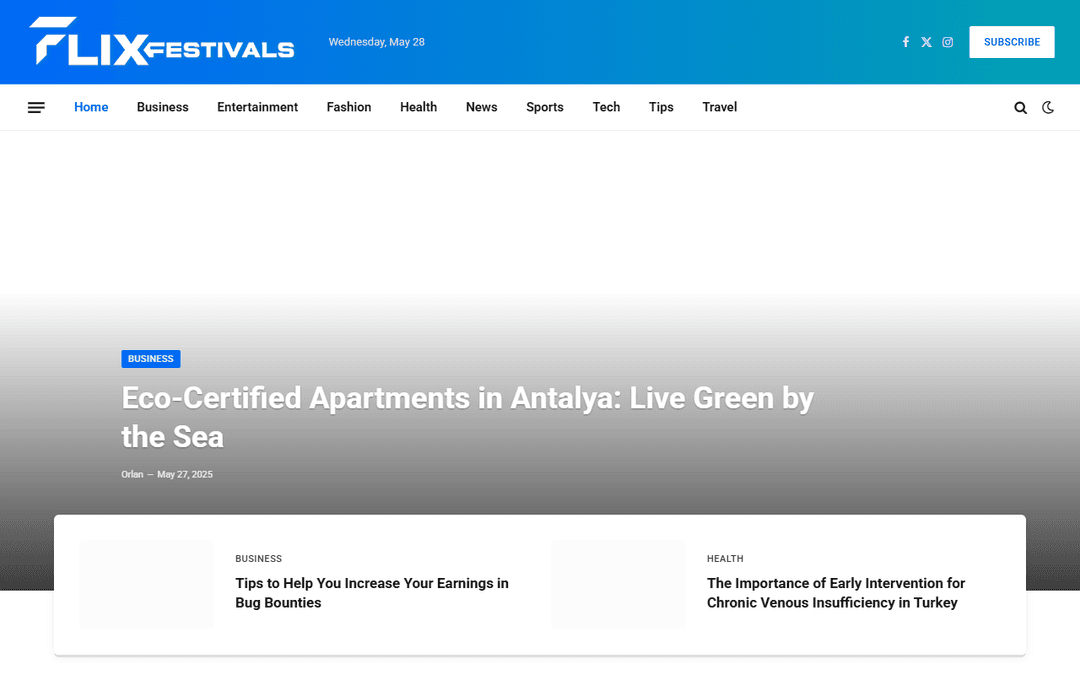 flixfestivals.com publisher screenshot