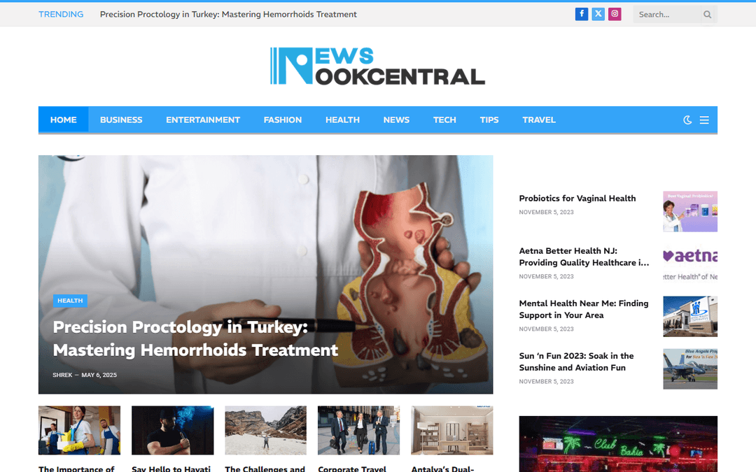 newsnookcentral.com publisher screenshot