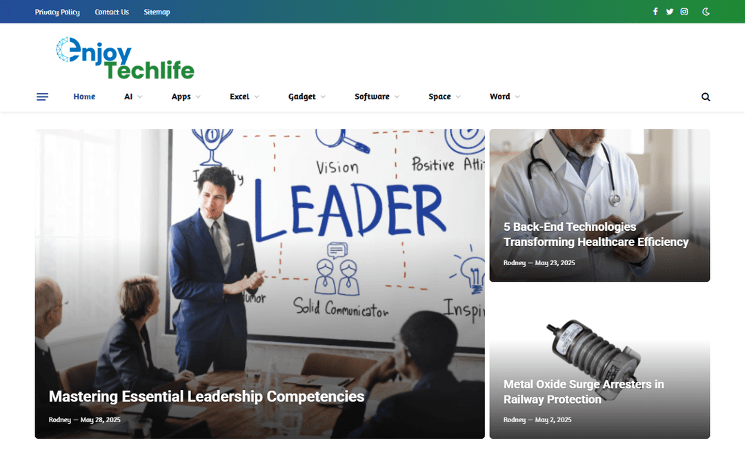 enjoytechlife.com publisher screenshot