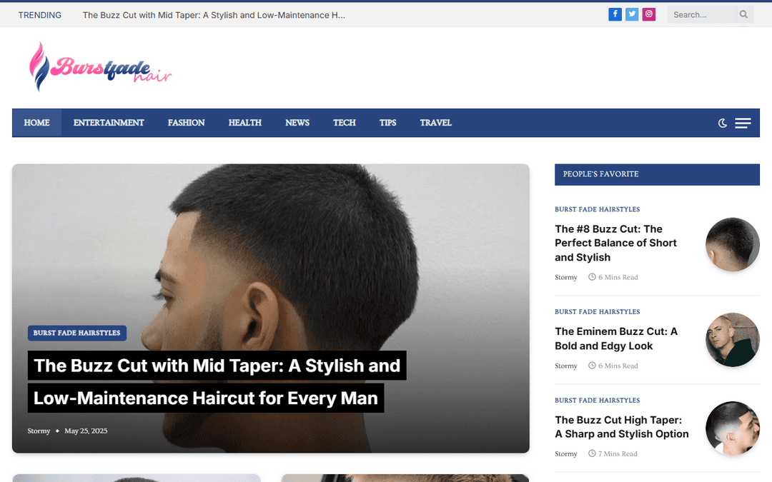 burstfadehair.com publisher screenshot