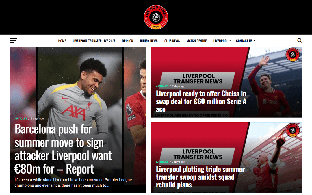 thekoptimes.com publisher screenshot