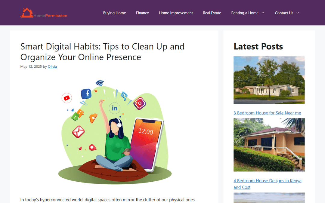 homepermission.com publisher screenshot