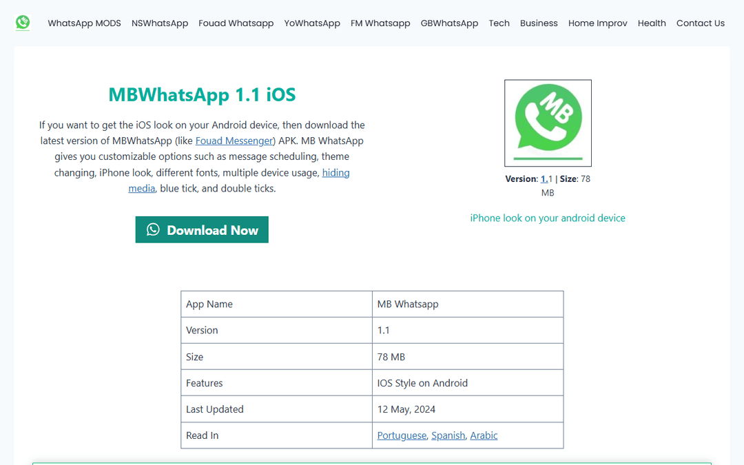 whatsmb.com publisher screenshot