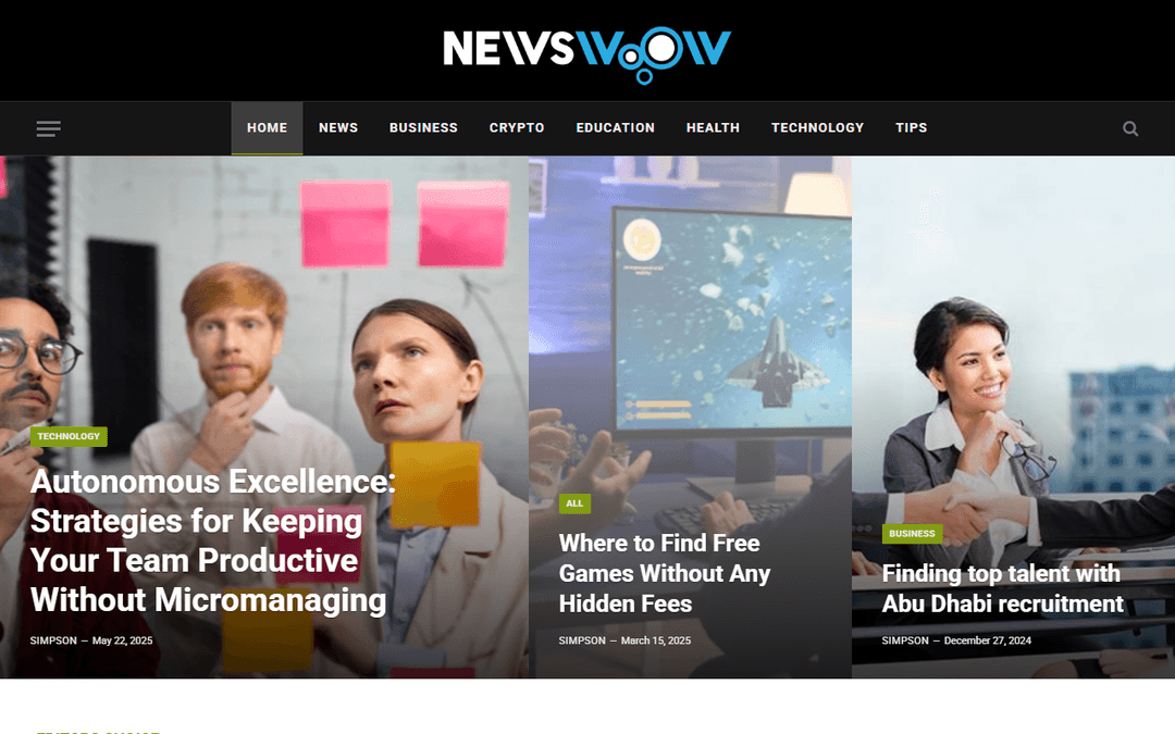 newswoow.com publisher screenshot