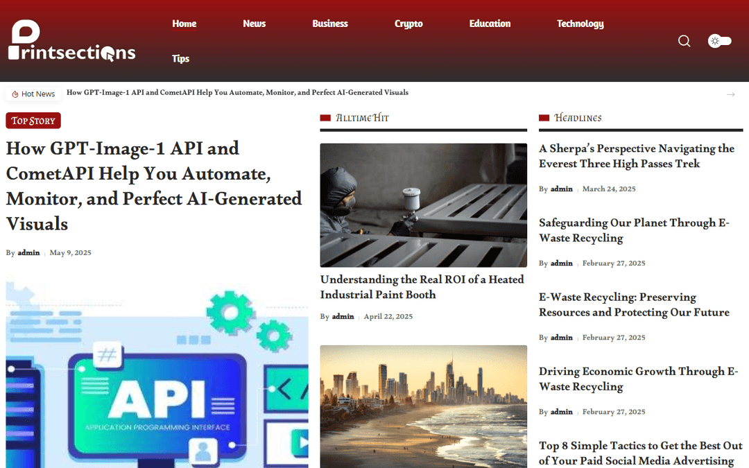 printsections.com publisher screenshot