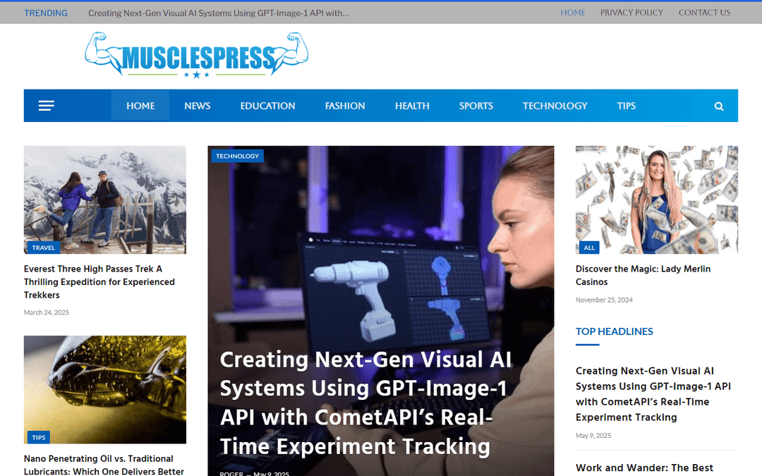 musclespress.com publisher screenshot