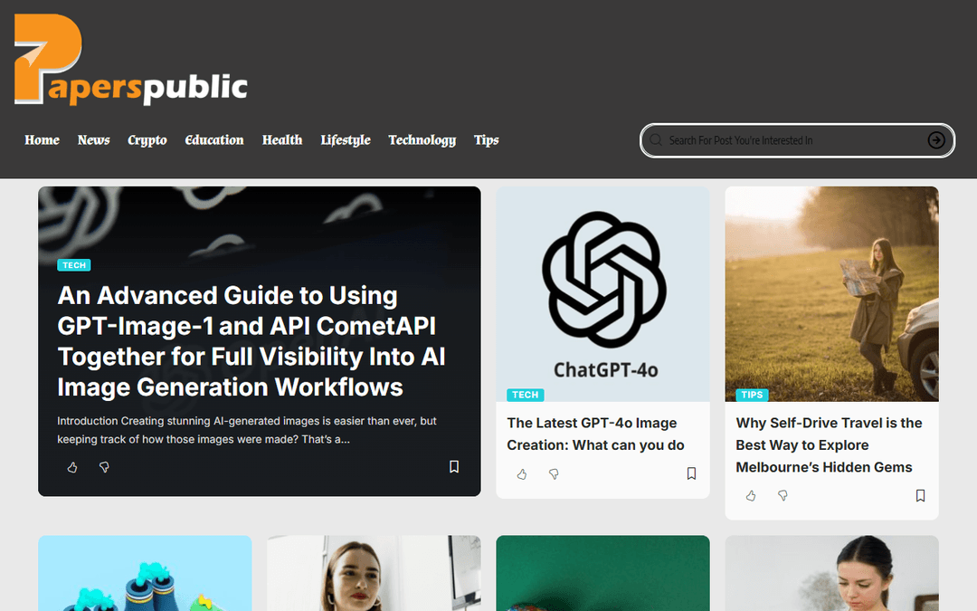 paperspublic.com publisher screenshot