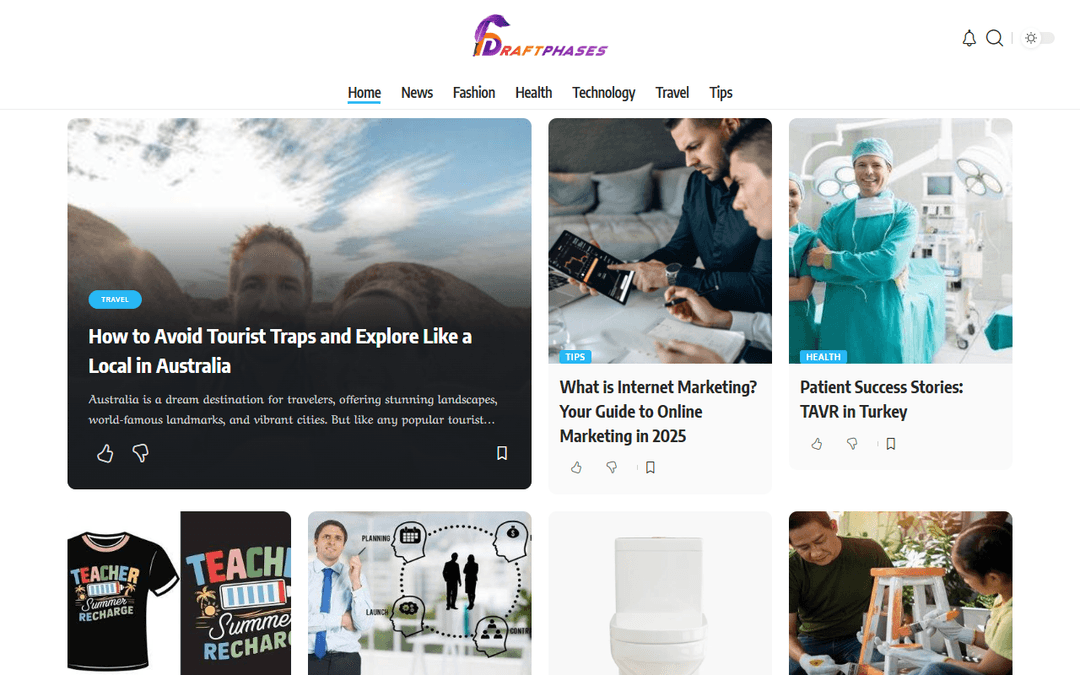 draftphases.com publisher screenshot