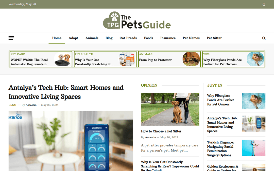 thepetsguide.com publisher screenshot